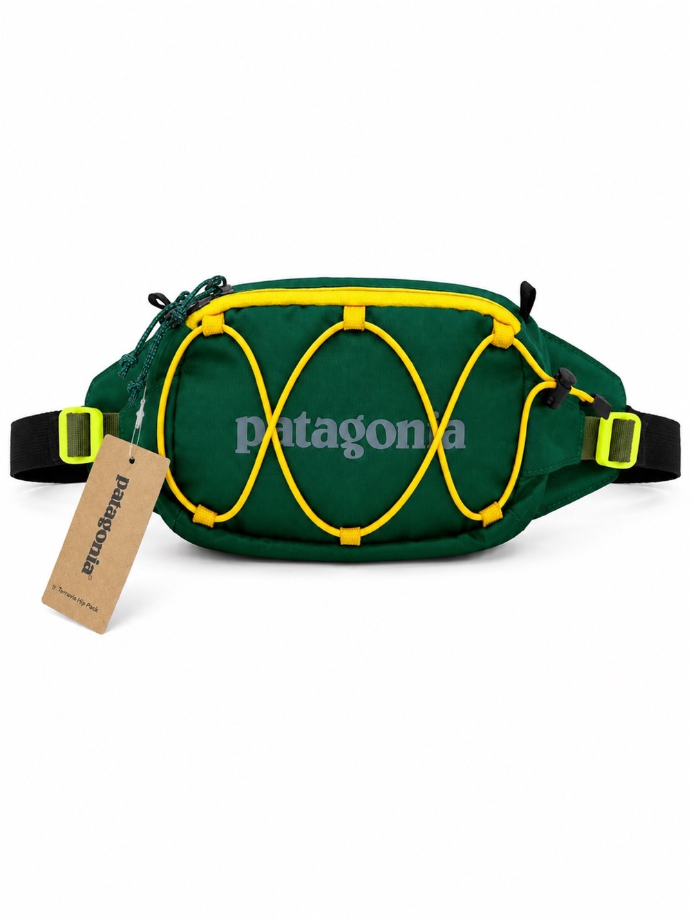 Patagonia LW Travel Mini Hip Pack 49446 Green Yellow NWT Waist Belt Bag